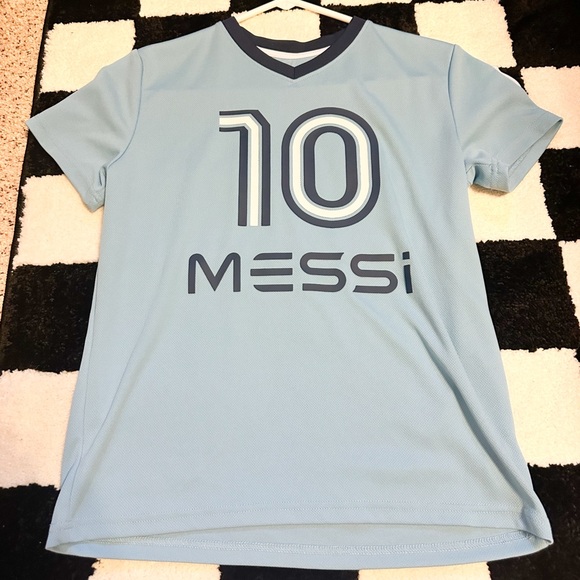 Kids Light Blue Messi Soccer Jersey 10/12 - Picture 1 of 2